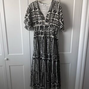 Baltic Born Black & White pattern dress